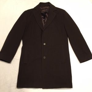 Andrew Marc Men's Overcoat, Brown - Size Small